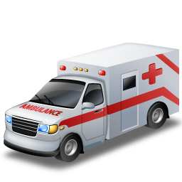Ambulance, car, doctor, emergency, red cross, transportation, vehicle icon